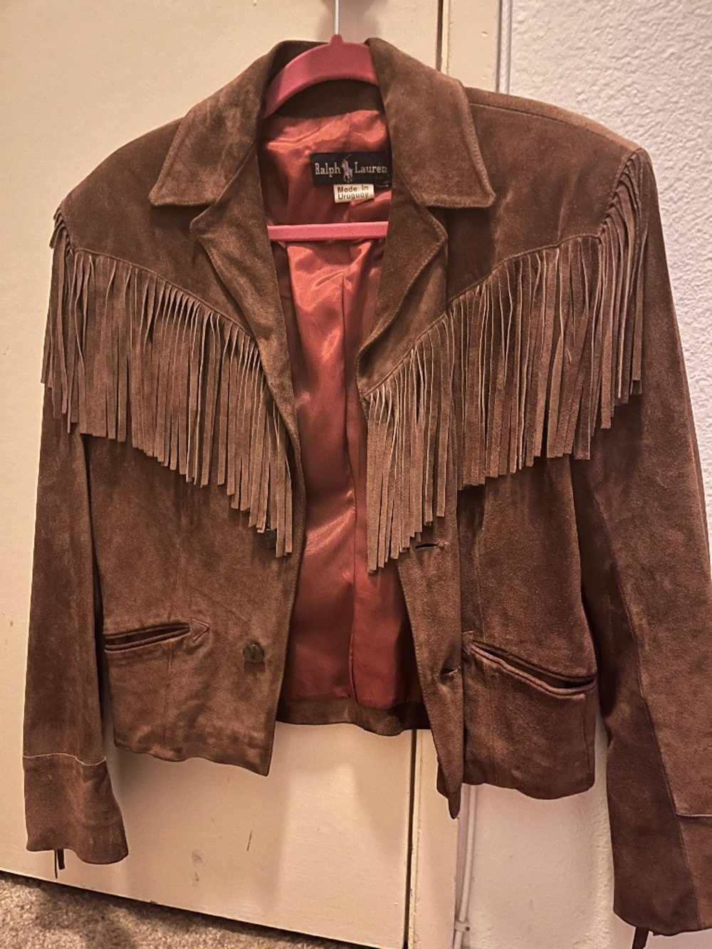 Ralph Lauren vintage suede fringe western jacket - mint condition